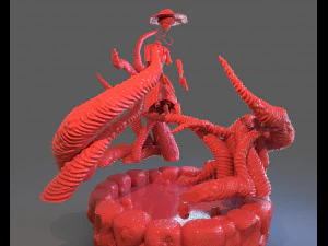 jenny barnes vs dark young of niggurath diorama 3D Print Model