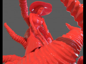 jenny barnes vs dark young of niggurath diorama Modèles 3D en vedette