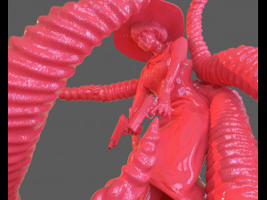 jenny barnes vs dark young of niggurath diorama Modèles 3D en vedette