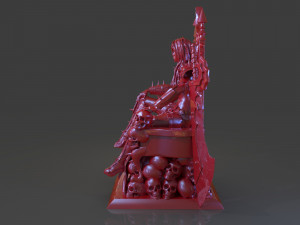 killer woman death god sculpture 3D printmodel