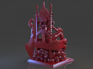 killer woman death god sculpture 3D printmodel
