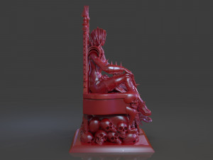 killer woman death god sculpture 3D printmodel
