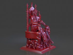killer woman death god sculpture 3D printmodel