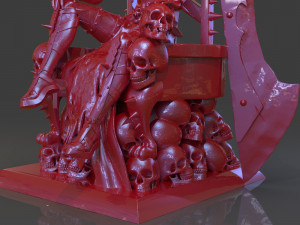 killer woman death god sculpture 3D printmodel