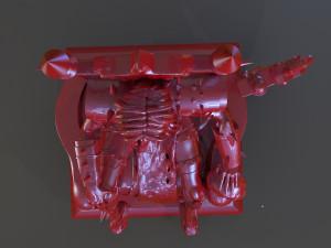 killer woman death god sculpture 3D printmodel