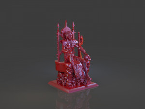 killer woman death god sculpture 3D printmodel