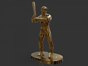 baseball trophy sculpture 3D Print Model