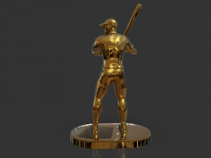baseball trophy sculpture 3D Print Model
