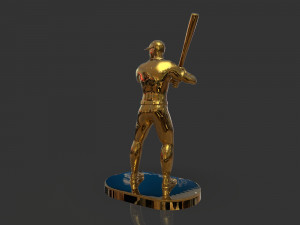 baseball trophy sculpture 3D Print Model