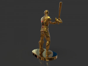 baseball trophy sculpture 3D Print Model