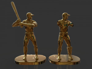 baseball trophy sculpture 3D Print Model
