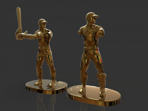 baseball trophy sculpture 3D Print Model