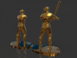 baseball trophy sculpture 3D Print Model