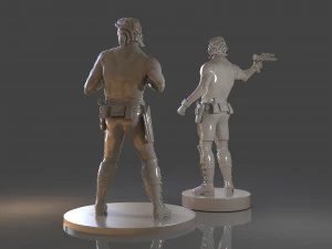 snake plissken sculpture 3D Print Model