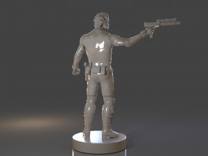snake plissken sculpture Modelo de impresión 3D
