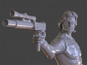 snake plissken sculpture 3D Print Model