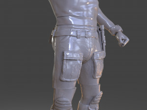 snake plissken sculpture Modelo de impresión 3D