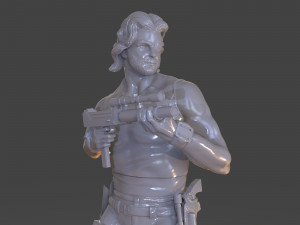 snake plissken sculpture Modelo de impresión 3D