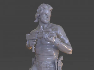 snake plissken sculpture 3D Print Model