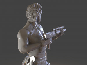 snake plissken sculpture Modelo de impresión 3D