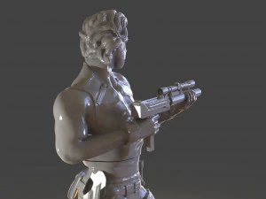 snake plissken sculpture 3D Print Model