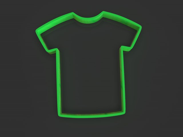 cookie cutter shirt Modelo de impresión 3D .c4d .max .obj .3ds .fbx .stl .blend 