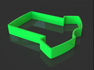 cookie cutter shirt Modelo de impresión 3D