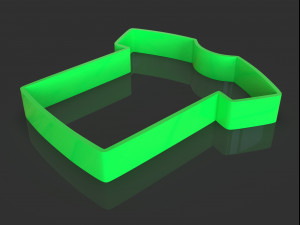 cookie cutter shirt Modelo de impresión 3D