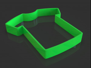cookie cutter shirt Modelo de impresión 3D