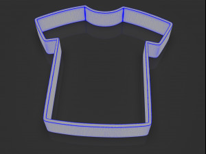 cookie cutter shirt Modelo de impresión 3D