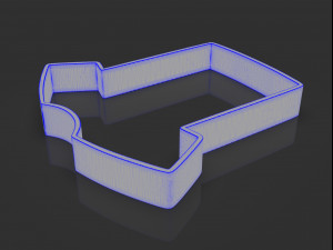 cookie cutter shirt Modelo de impresión 3D