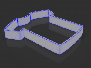 cookie cutter shirt Modelo de impresión 3D