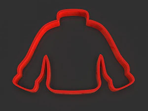 &ccedil;irkin yılbaşı kazağı kurabiye kesici 3D Baskı Modeli