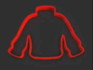 ugly christmas sweater cookie cutter Model Cetak 3D
