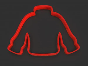 ugly christmas sweater cookie cutter 3D Print Model