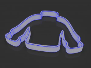 ugly christmas sweater cookie cutter 3D Print Model