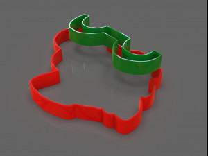 christmas truck cookie cutter 3D Print Model