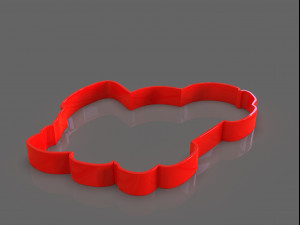 christmas truck cookie cutter 3D Print Model