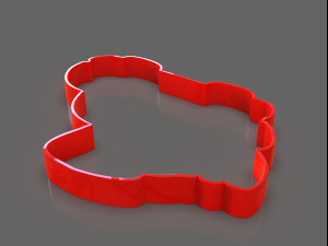 christmas truck cookie cutter 3D Print Model