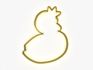 swan king or queen cookie cutter 3D Print Model