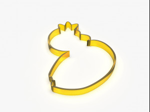 swan king or queen cookie cutter 3D Принт Модель