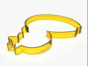 swan king or queen cookie cutter 3D Принт Модель