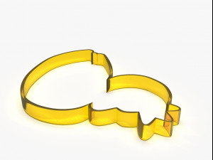 swan king or queen cookie cutter 3D Принт Модель