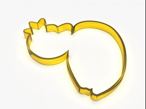 swan king or queen cookie cutter 3D Принт Модель