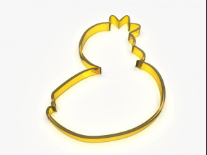 swan king or queen cookie cutter 3D Принт Модель