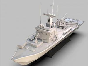 Stampa 3d dei siluri della nave da guerra iraniana Modello di stampa 3D