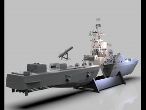 iranian missile warship 3d print 3D Print Model