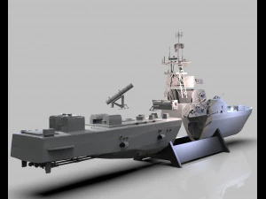 iranian missile warship 3d print 3D Print Model
