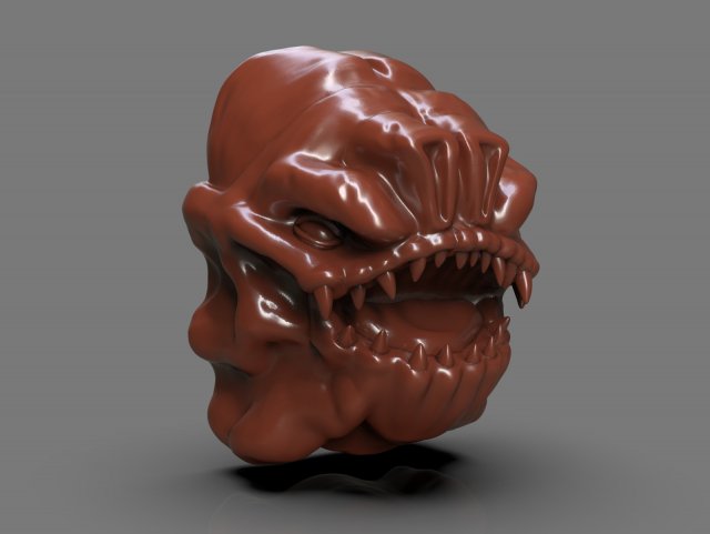 Rancor Gargoyle Head 3D Принт Модель In Памятные Вещи 3DExport