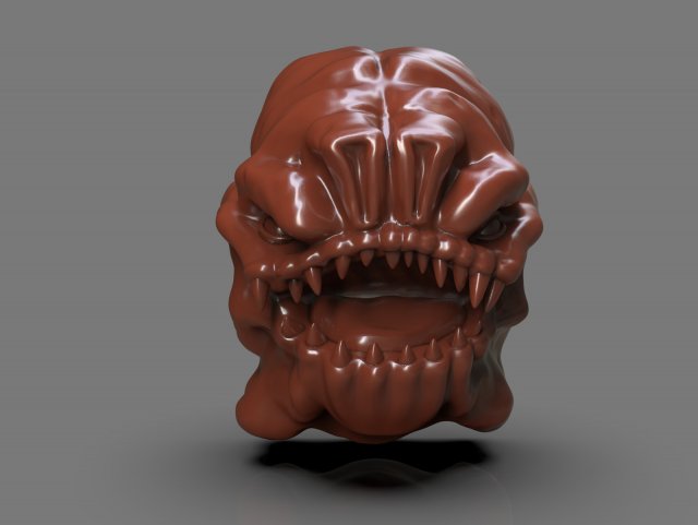 Rancor Gargoyle Head 3D Принт Модель In Памятные Вещи 3DExport